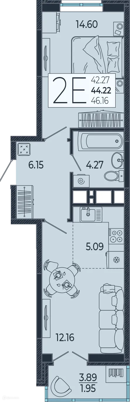 Фото квартиры в ЖК Эстет