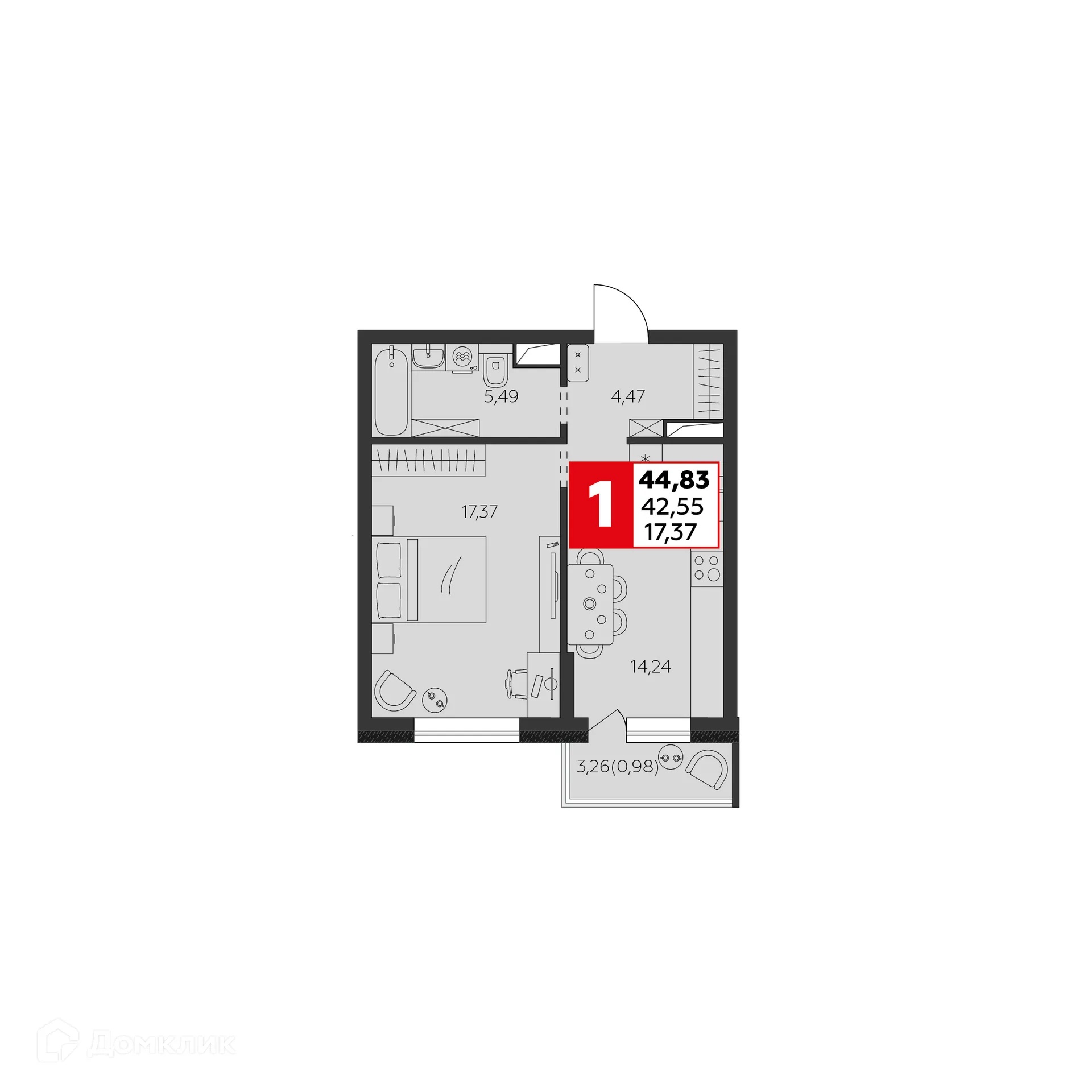 Фото квартиры в ЖК К24