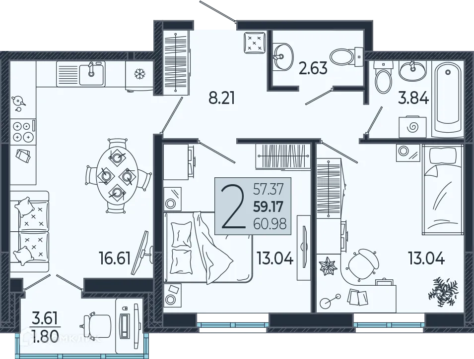 Фото квартиры в ЖК Эстет