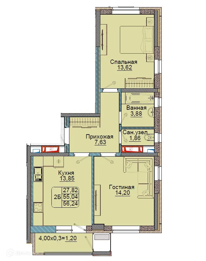 Фото квартиры в ЖК Репин-Парк