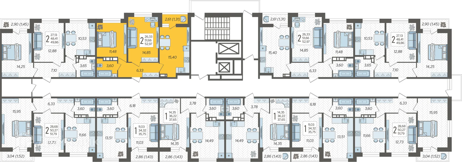 Фото квартиры в ЖК "Смородина"