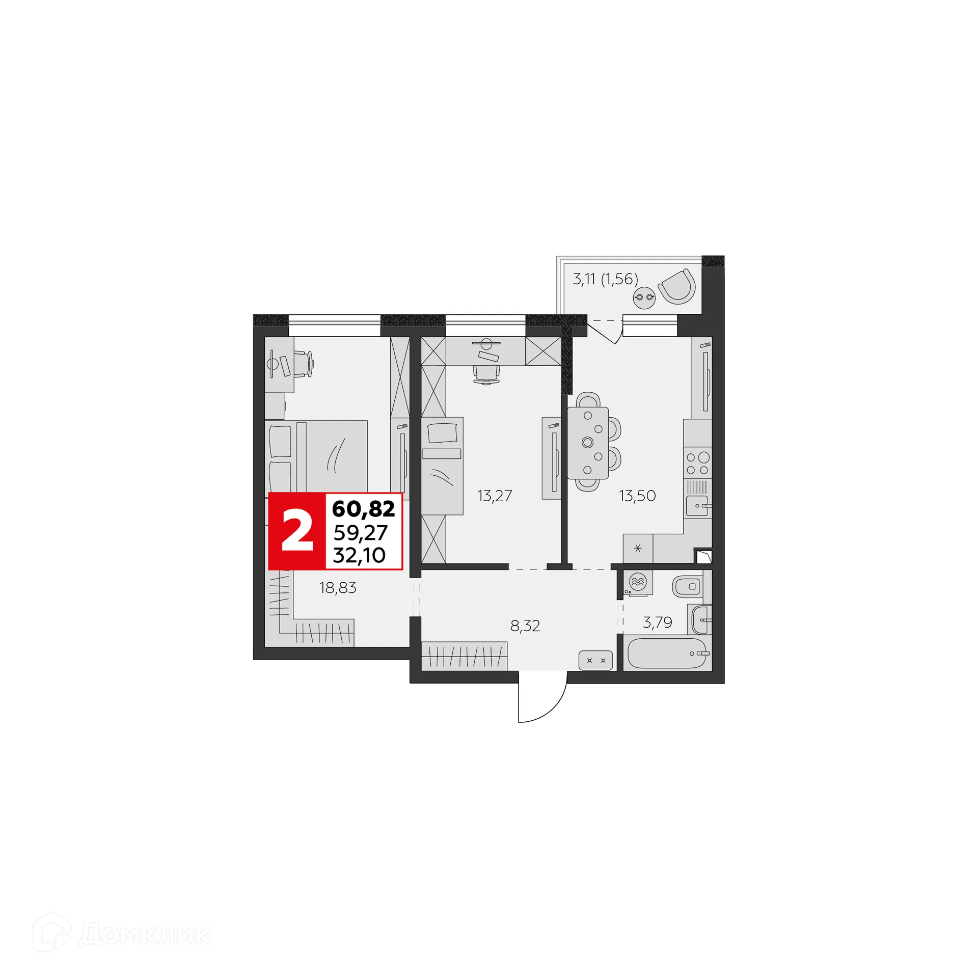 Фото квартиры в ЖК К24