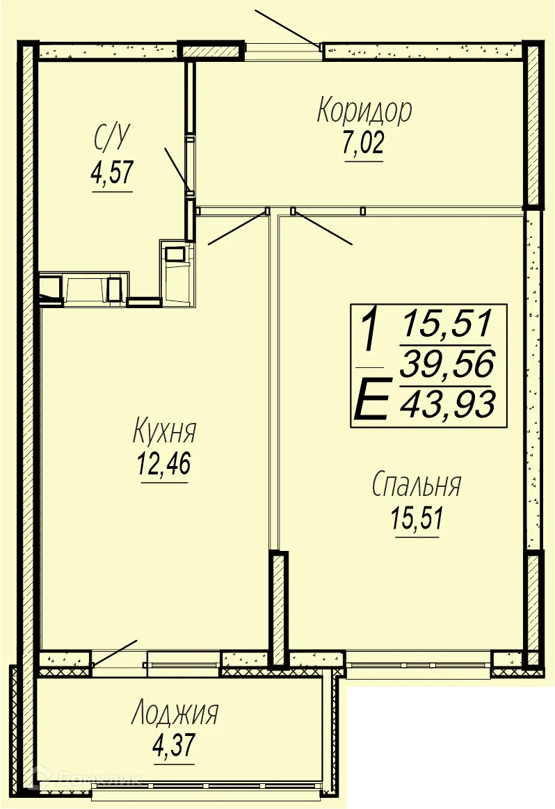 Фото квартиры в ЖК "Спутник"