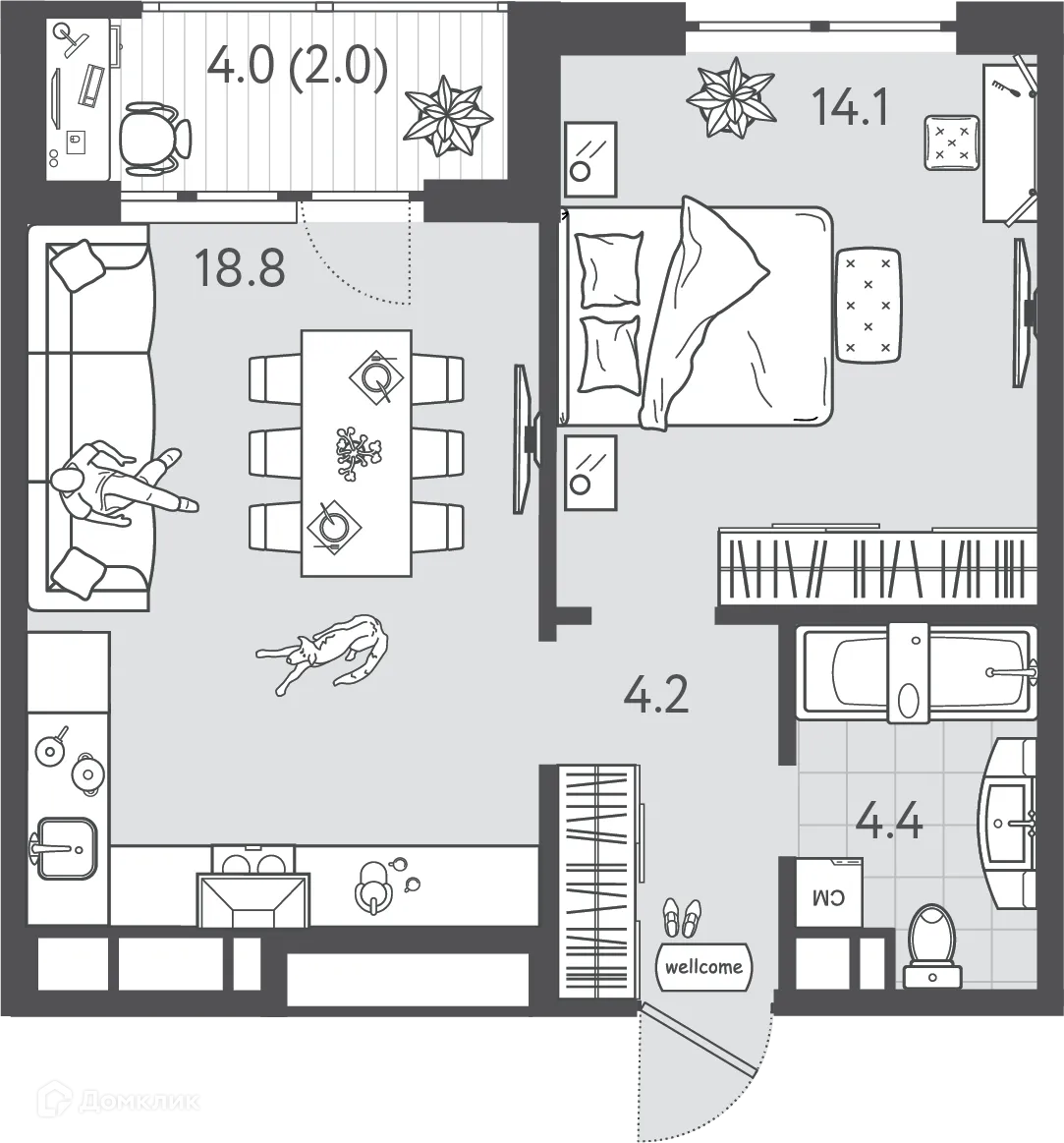 Фото квартиры в ЖК Все Свои VIP (Все Свои ВИП)