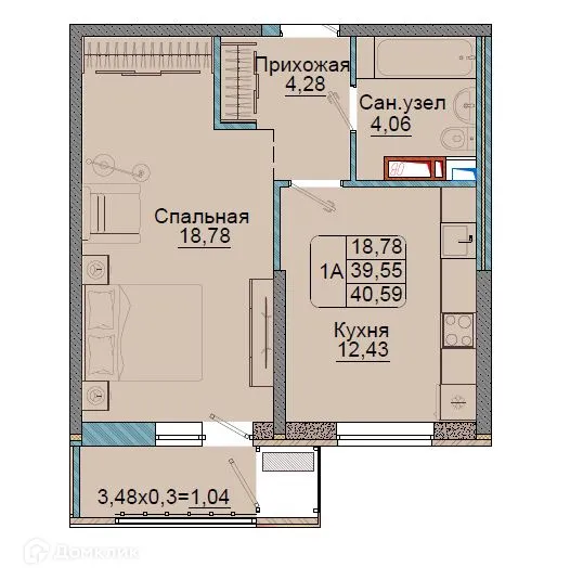 Фото квартиры в ЖК Репин-Парк