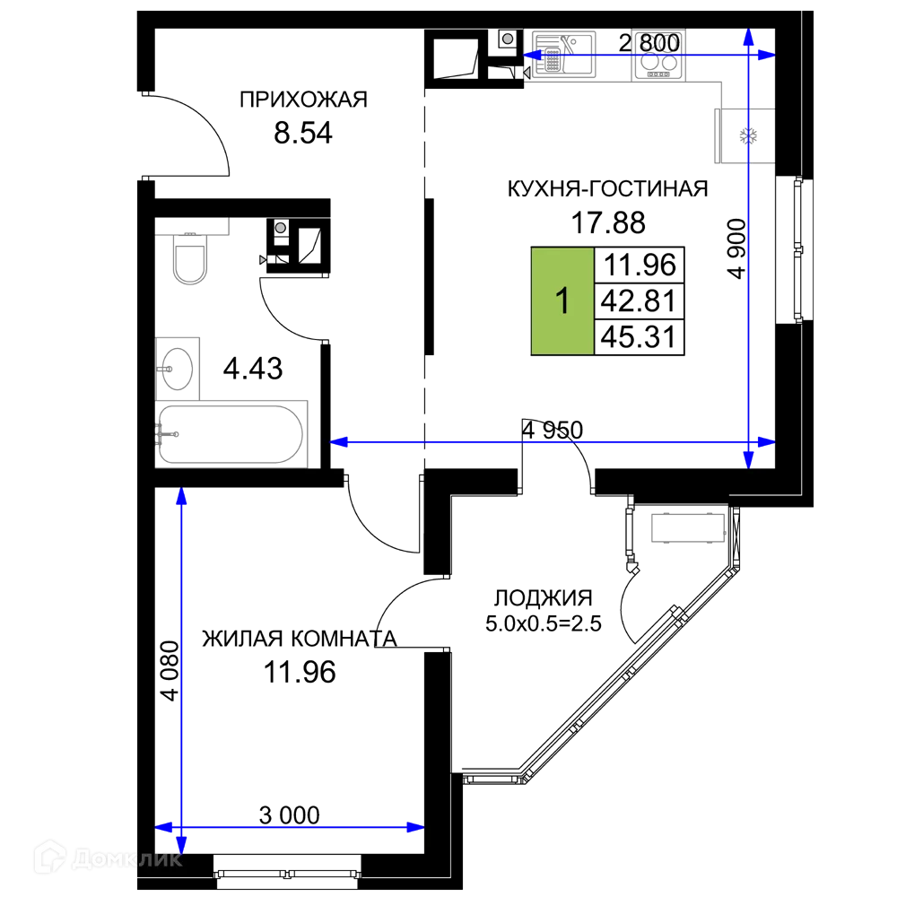 Фото квартиры в ЖК "Сегодня"