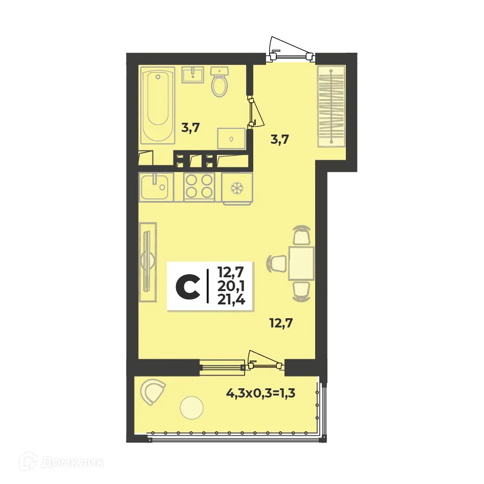 Фото квартиры в ЖК "ЛЕТО"