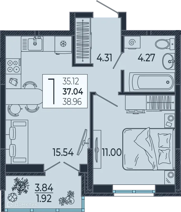 Фото квартиры в ЖК Эстет