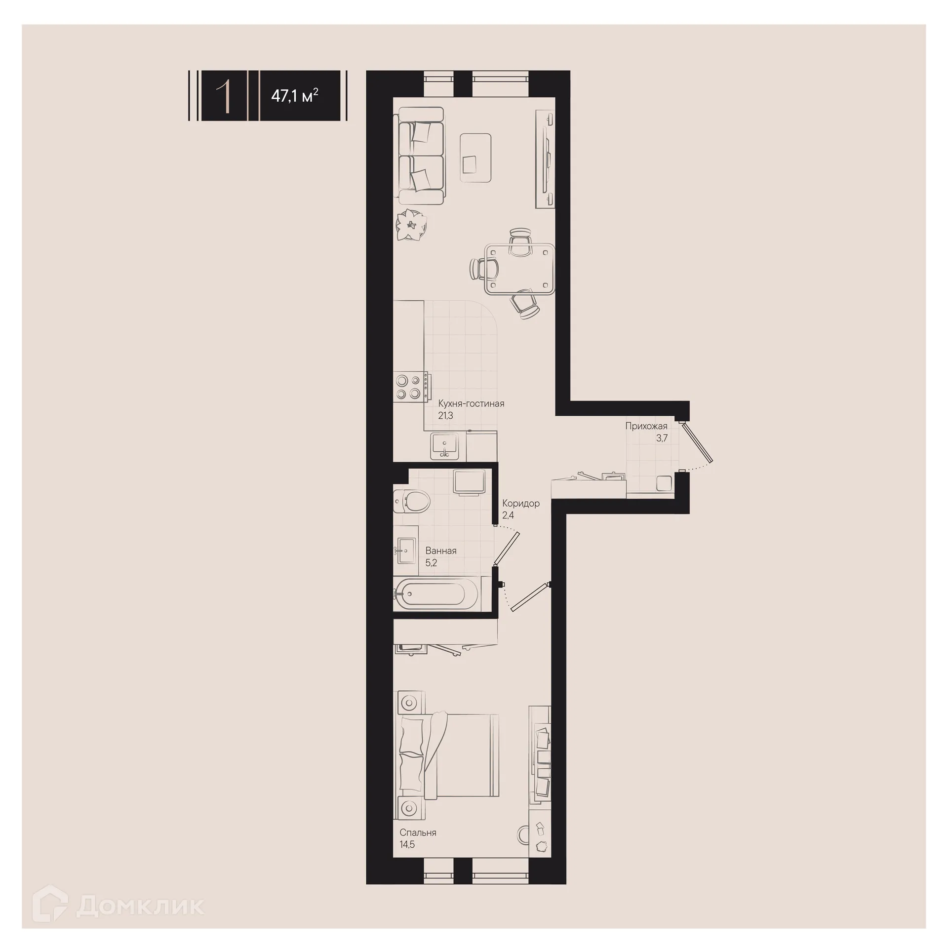 Фото квартиры в ЖК Культурный квартал Эрмитаж