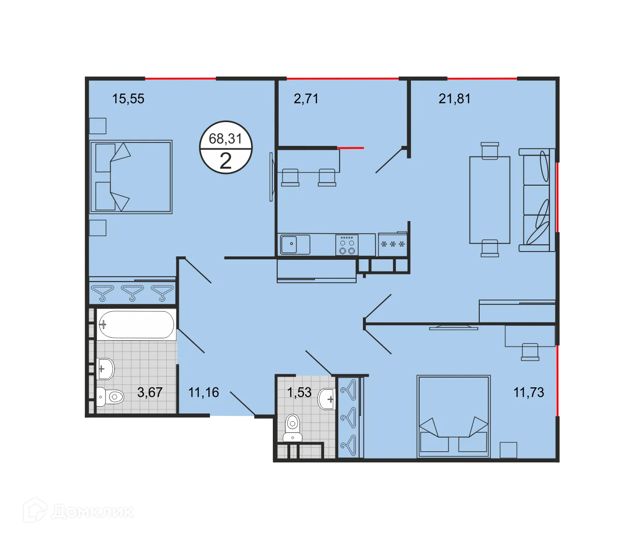 Фото квартиры в ЖК Событие