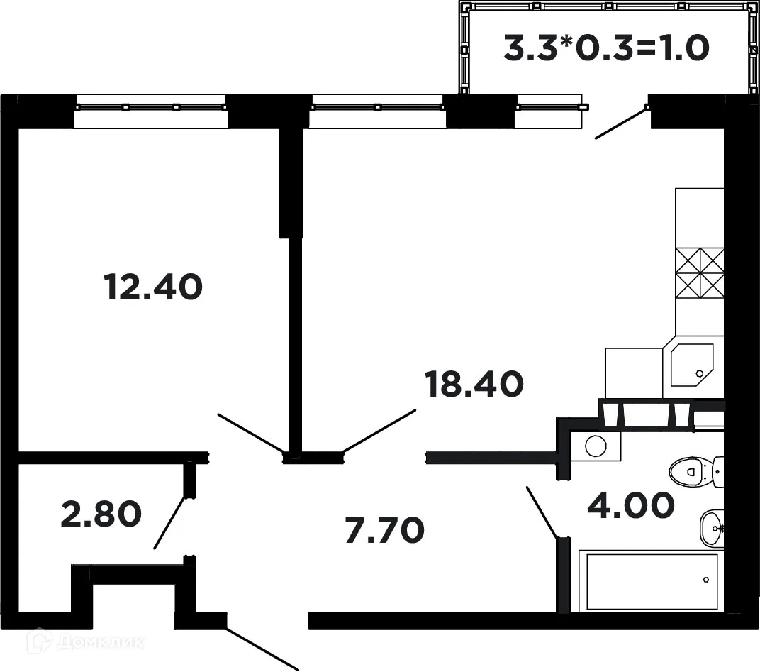 Фото квартиры в ЖК NEO-квартал "Красная площадь"