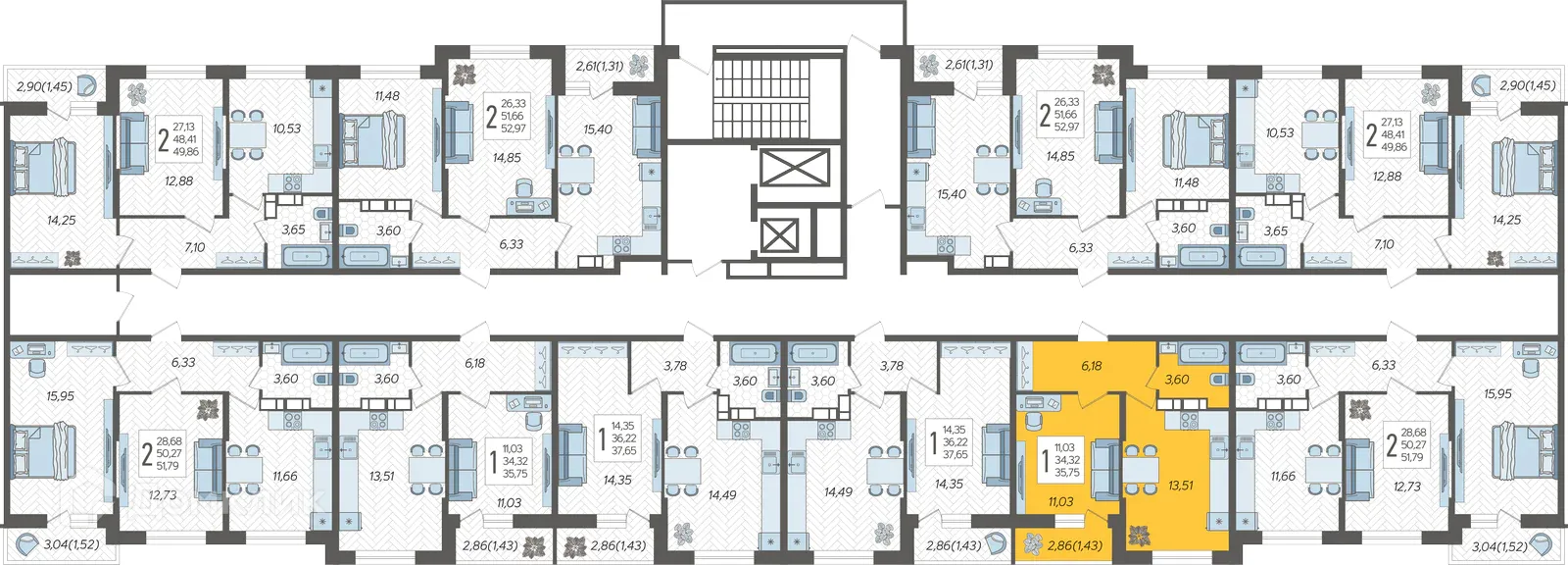 Фото квартиры в ЖК "Смородина"