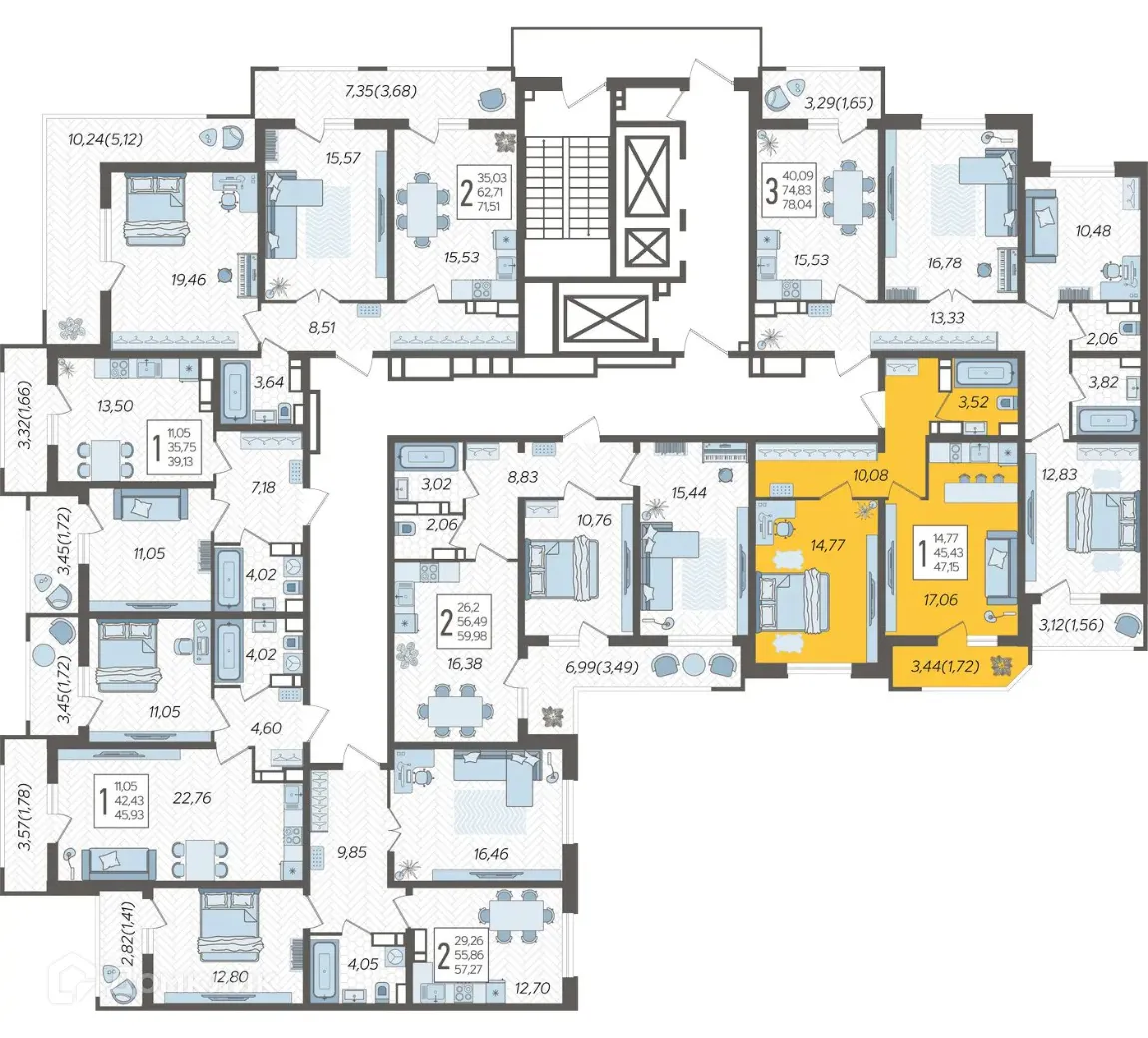 Фото квартиры в ЖК "URAL ( Урал)"