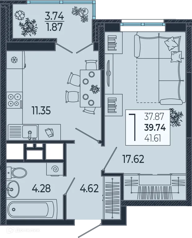 Фото квартиры в ЖК Эстет