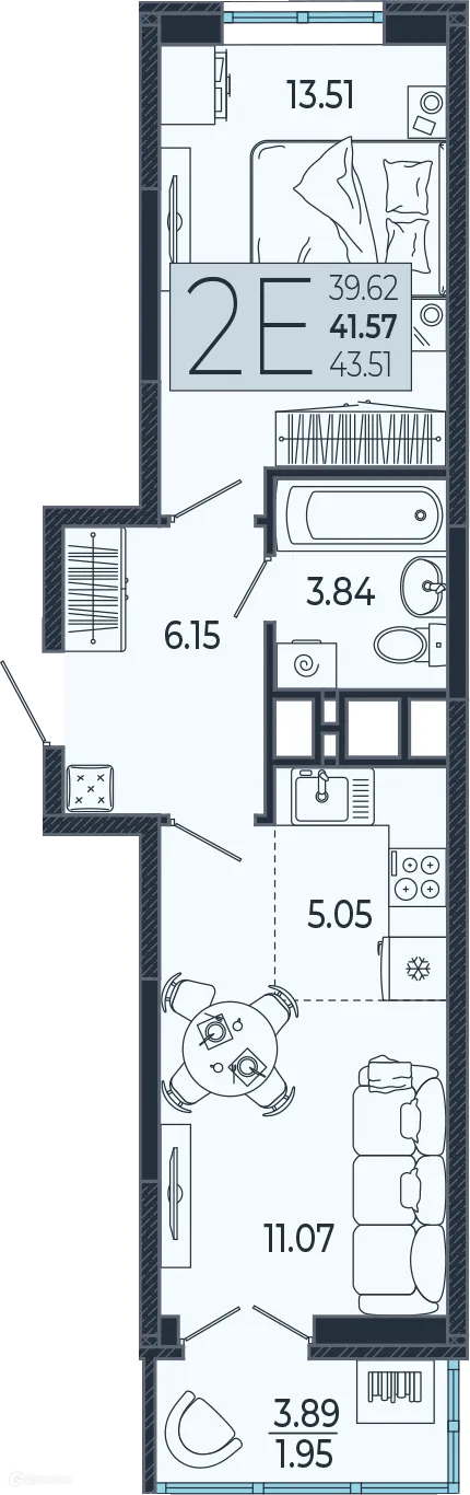 Фото квартиры в ЖК Эстет