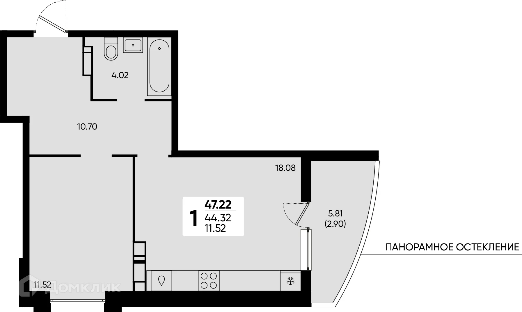 Фото квартиры в ЖК "Достояние"