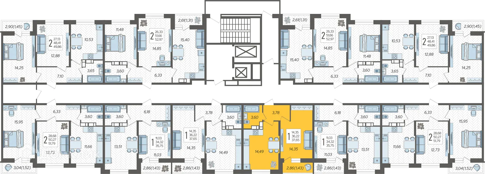 Фото квартиры в ЖК "Смородина"