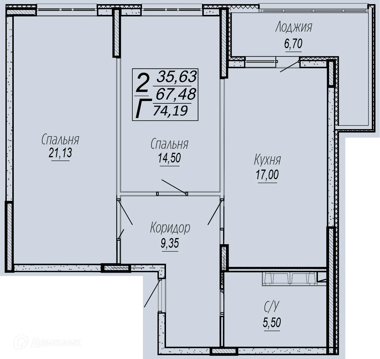 Фото квартиры в ЖК "Спутник"