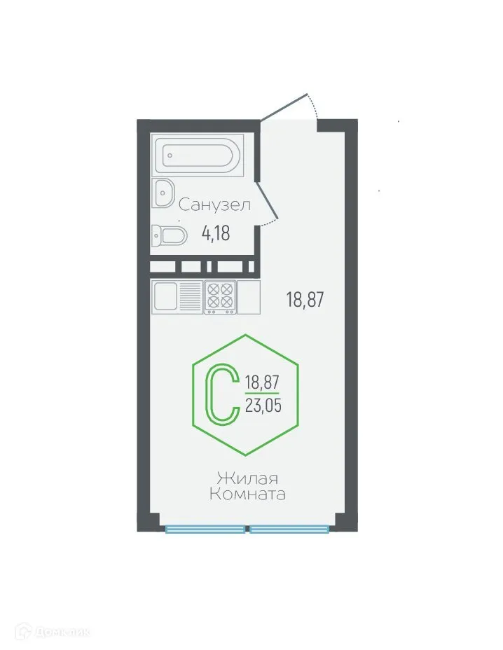 Фото квартиры в ЖК Гарантия на Обрывной