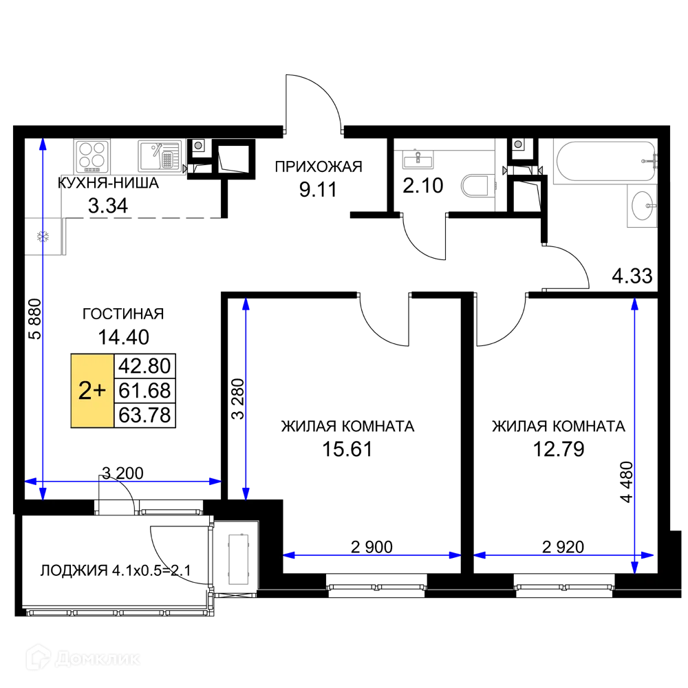 Фото квартиры в ЖК "Сегодня"
