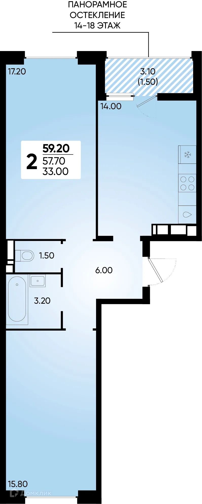 Фото квартиры в ЖК Клубный квартал Архитектор