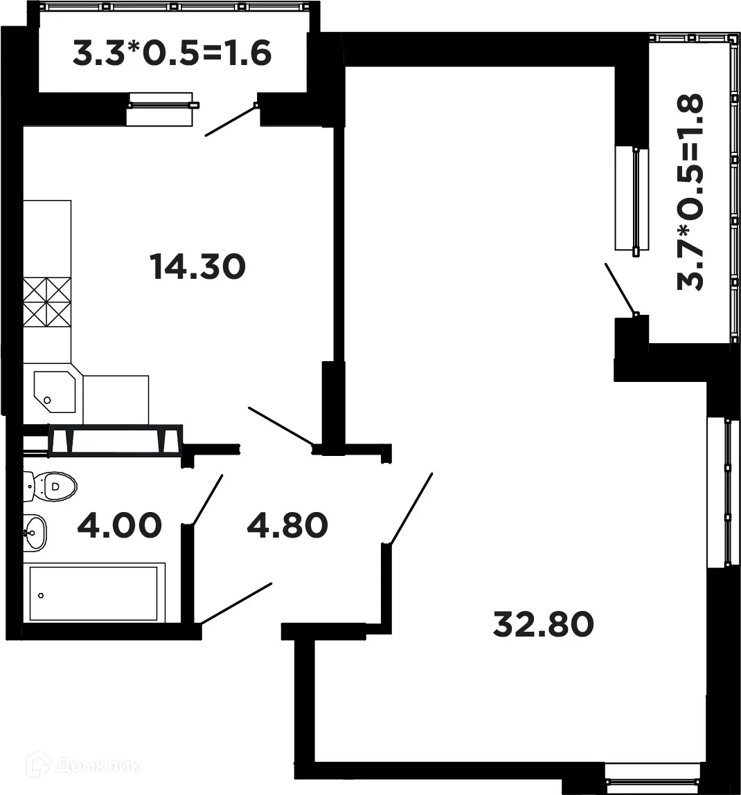 Фото квартиры в ЖК NEO-квартал "Красная площадь"
