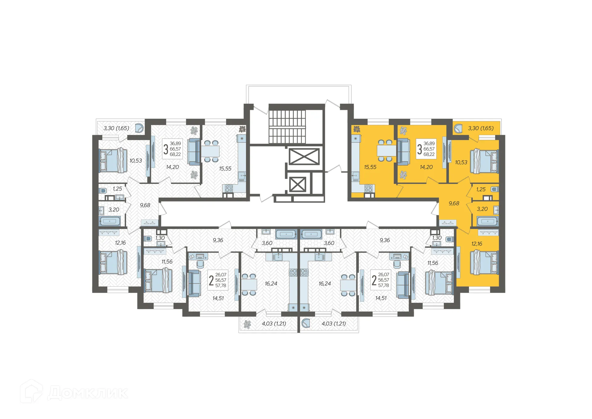 Фото квартиры в ЖК "Смородина"