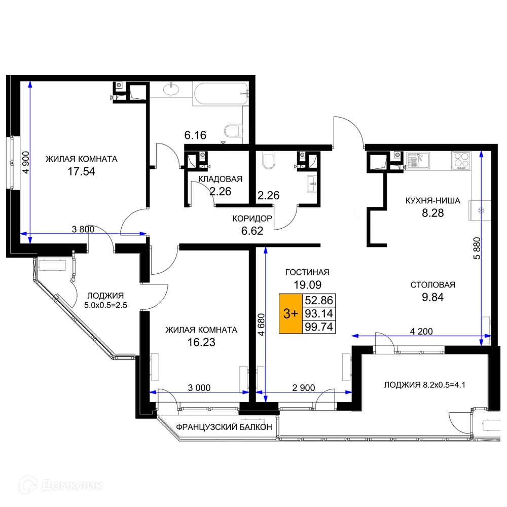 Фото квартиры в ЖК "Сегодня"