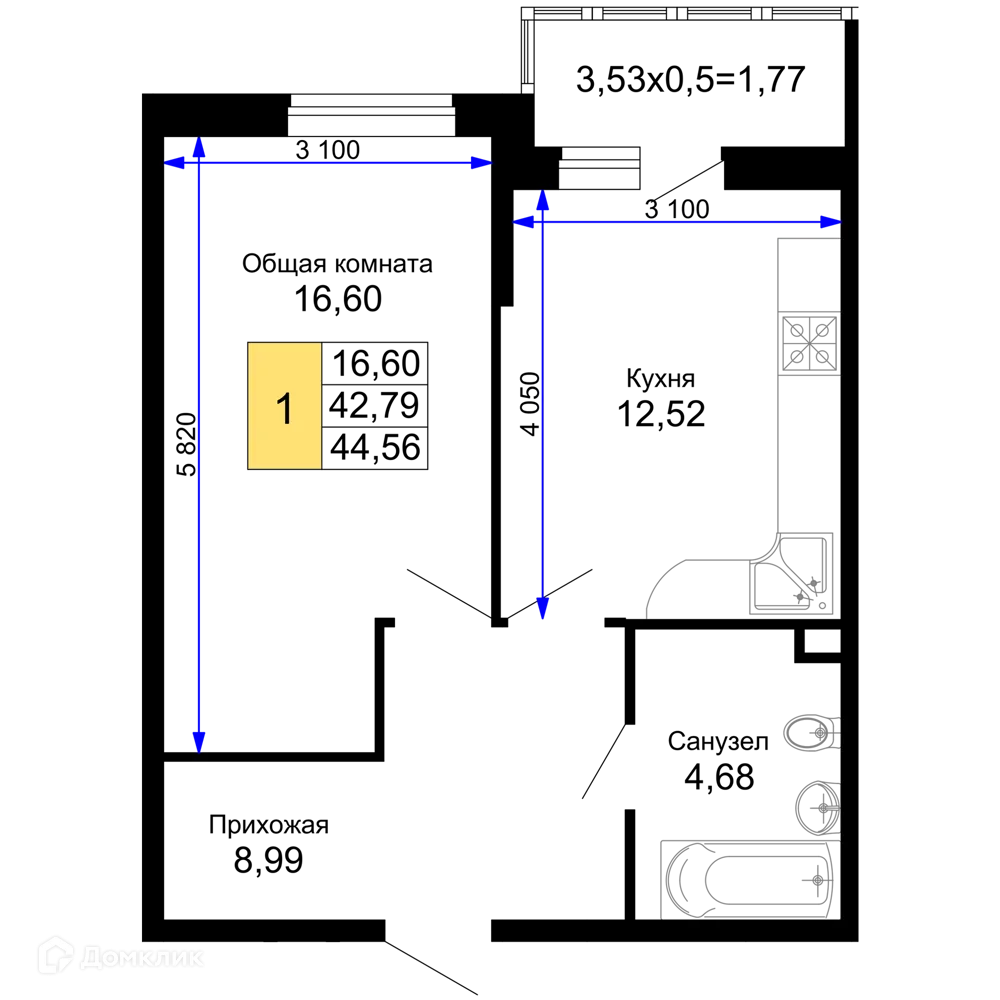 Фото квартиры в ЖК "Лучший"