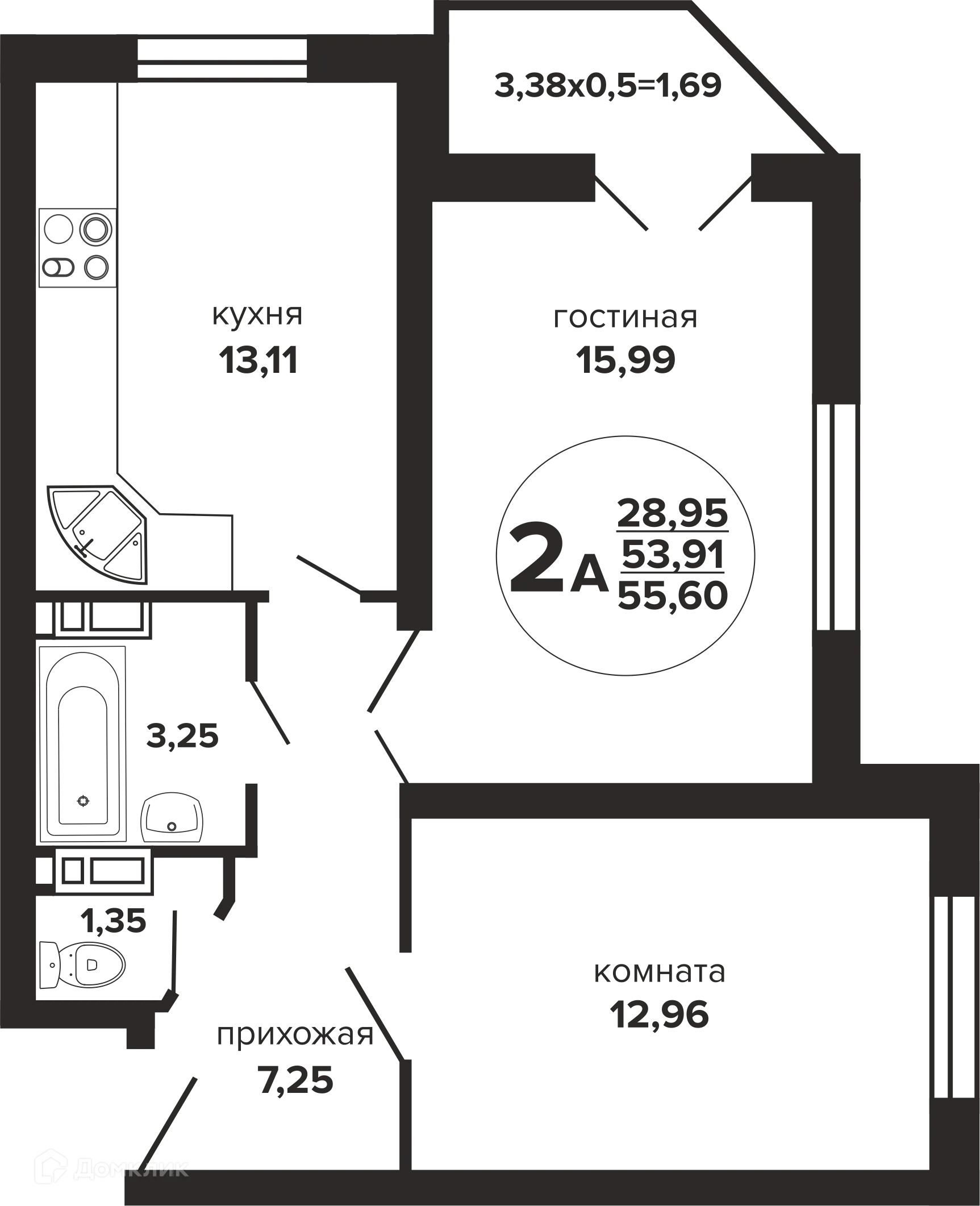 Фото квартиры в ЖК Гулливер