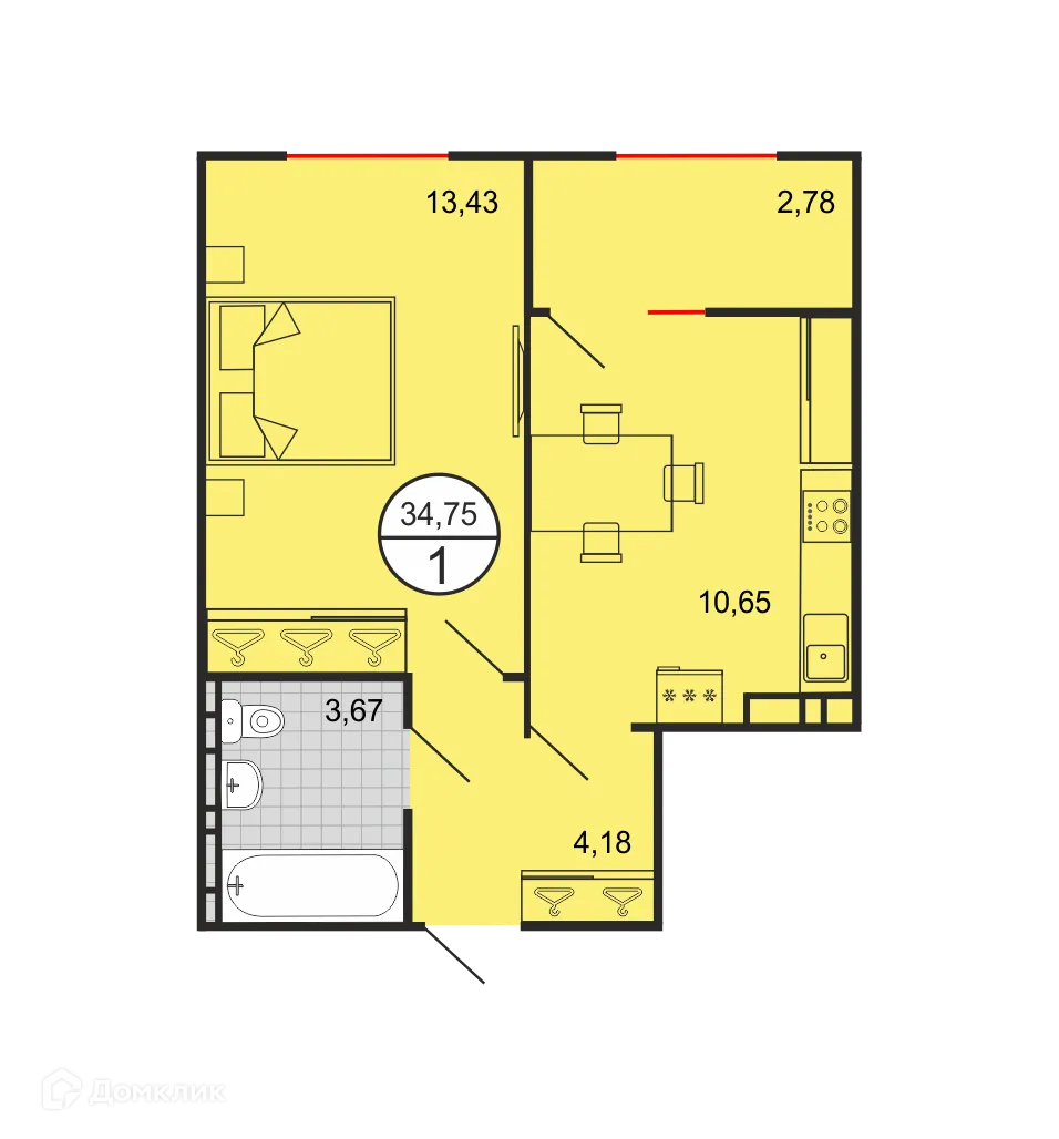 Фото квартиры в ЖК Событие