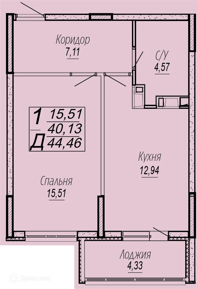 Фото квартиры в ЖК "Спутник"