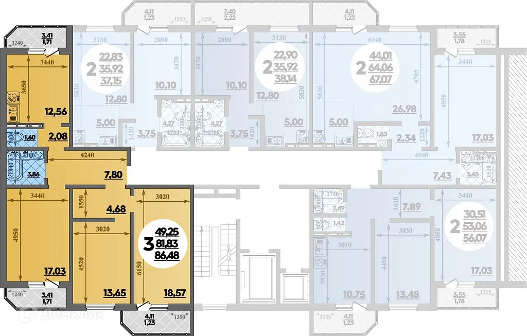 Фото квартиры в ЖК Квартал №6