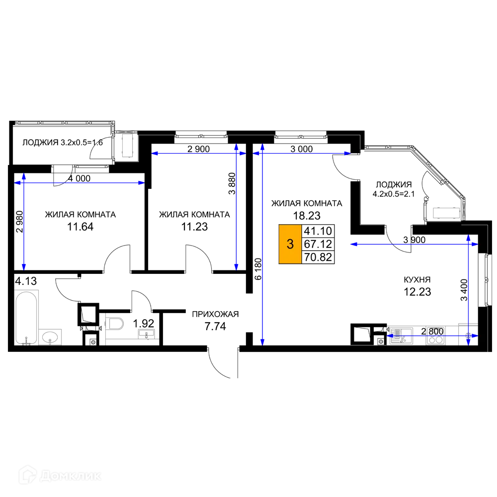 Фото квартиры в ЖК "Сегодня"
