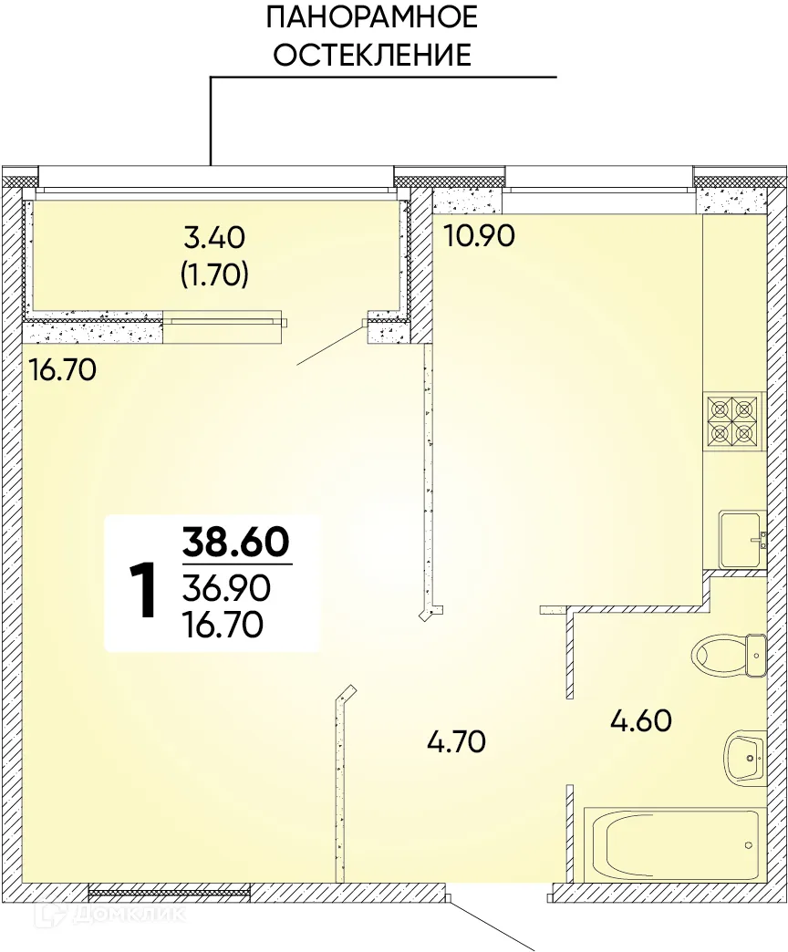 Фото квартиры в ЖК Клубный квартал Архитектор