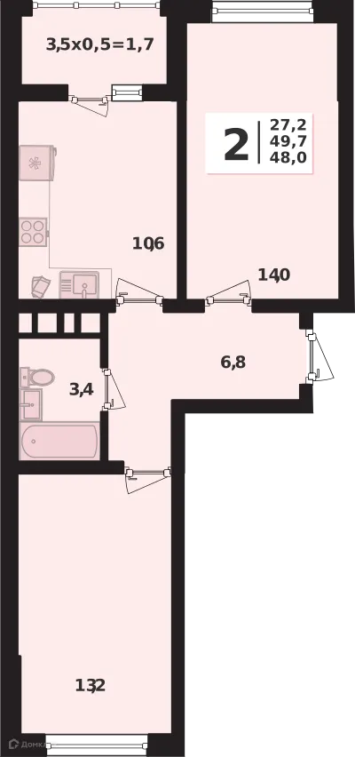 Фото квартиры в ЖК "Грани"
