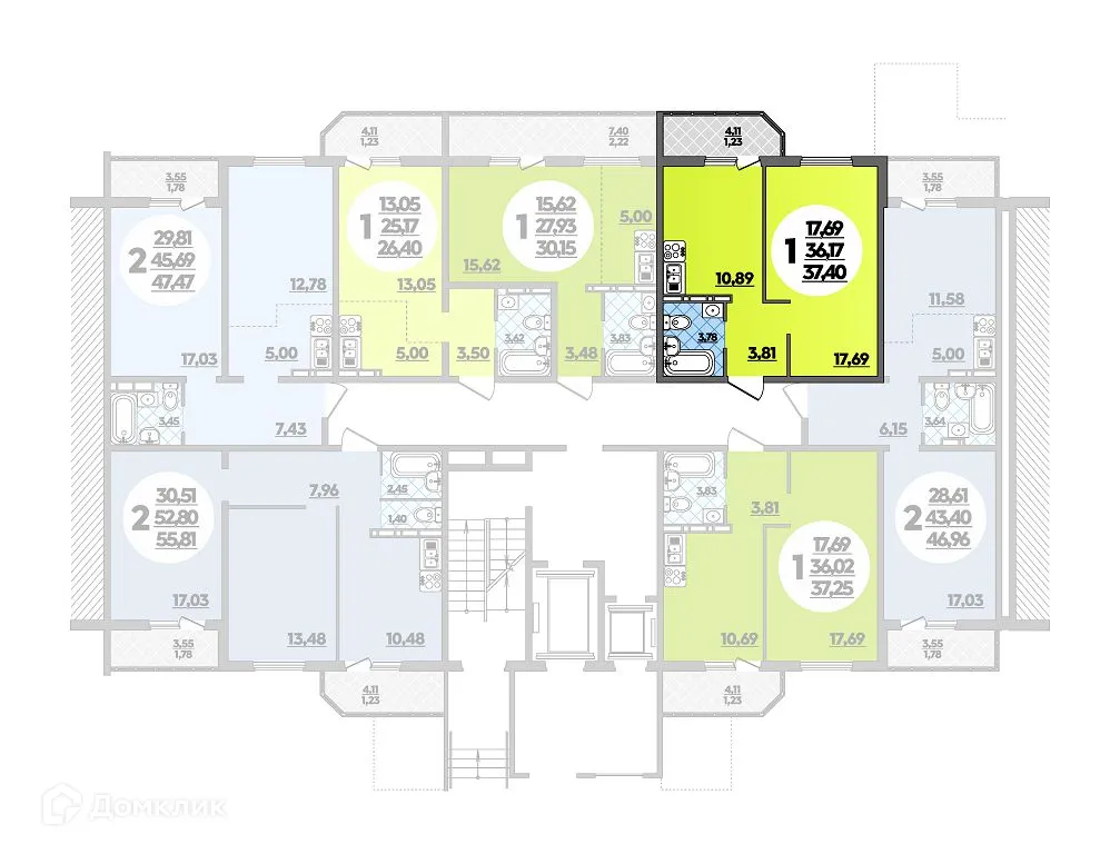 Фото квартиры в ЖК Квартал №6