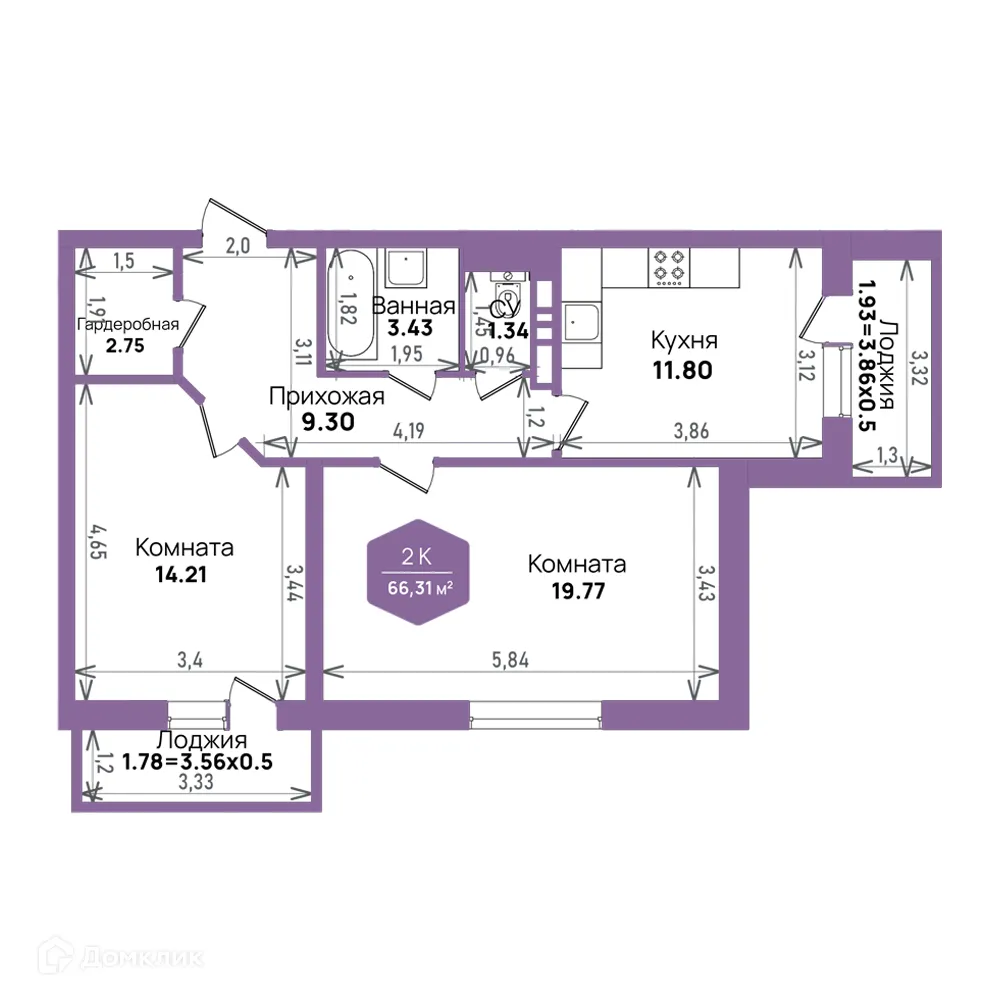 Фото квартиры в ЖК Городской квартал "Левада"