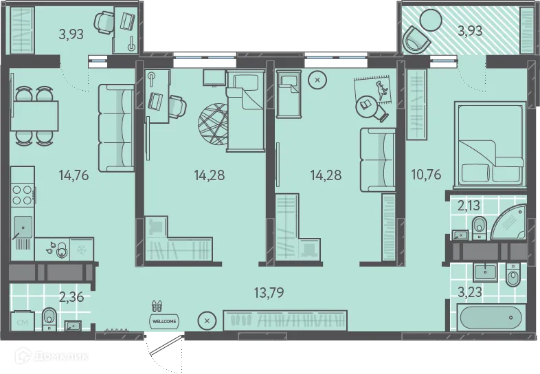 Фото квартиры в ЖК Теплые Края