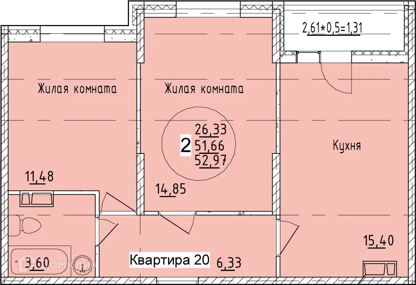 Фото квартиры в ЖК Друг