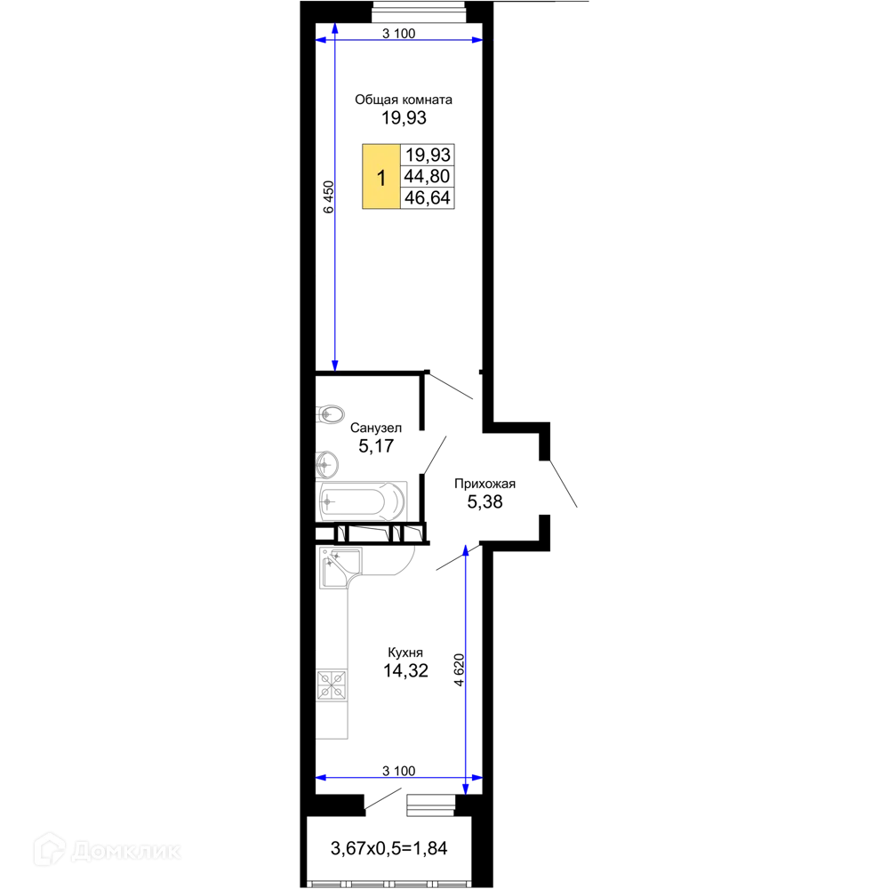 Фото квартиры в ЖК "Лучший"