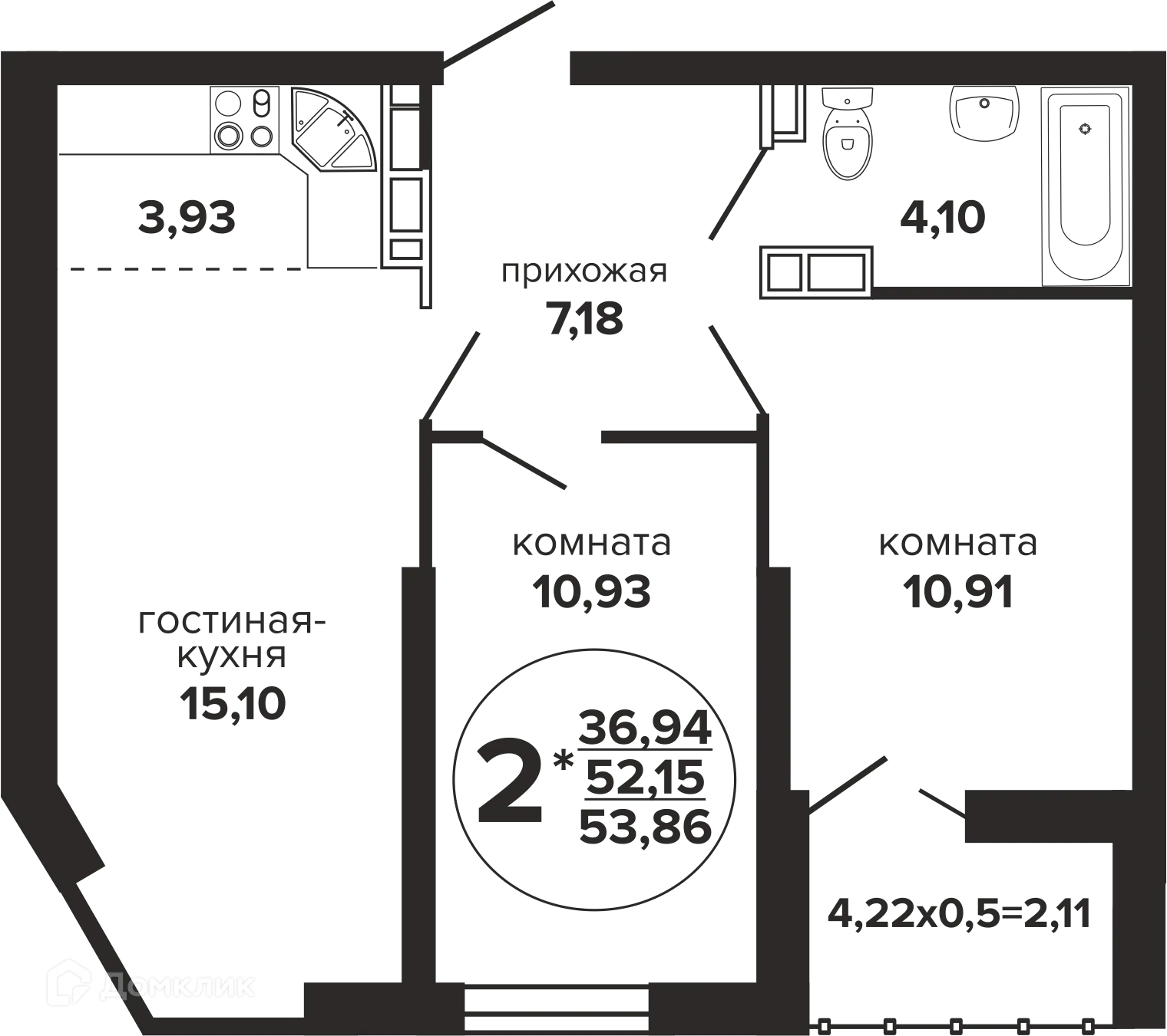 Фото квартиры в ЖК Гулливер