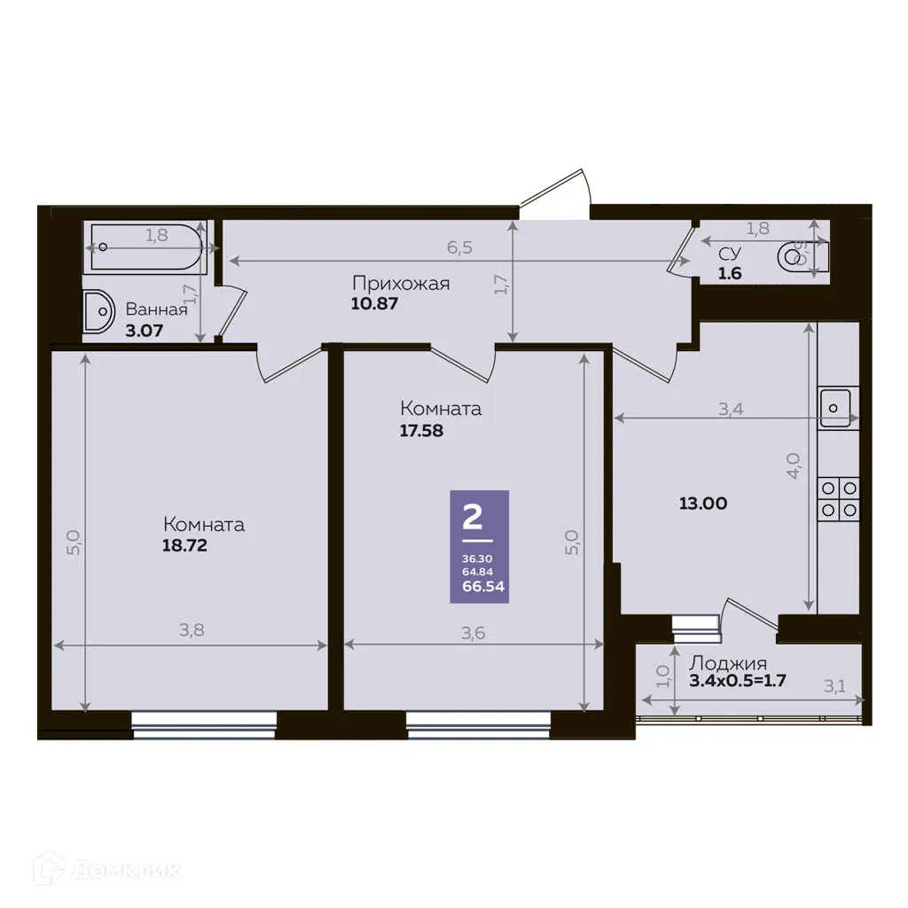 Фото квартиры в ЖК Городской квартал "Левада"