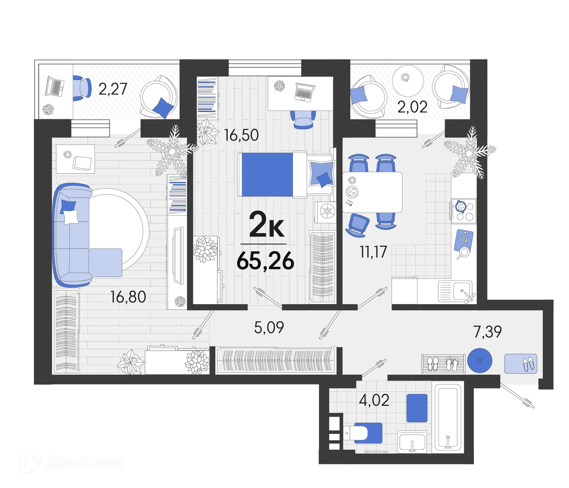 Фото квартиры в ЖК Белые Росы