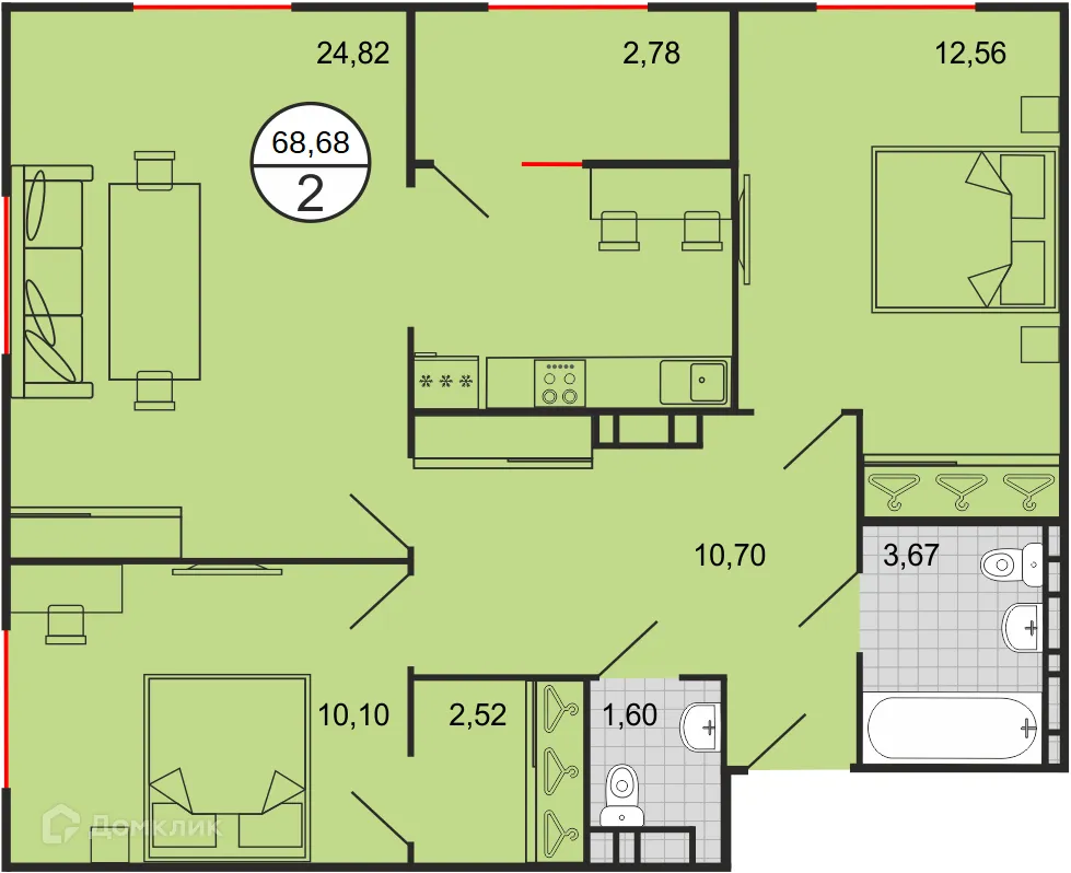 Фото квартиры в ЖК Событие