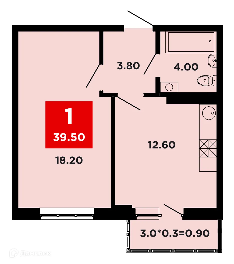 Фото квартиры в ЖК NEO-квартал "Красная площадь"