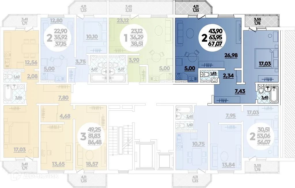 Фото квартиры в ЖК Квартал №6