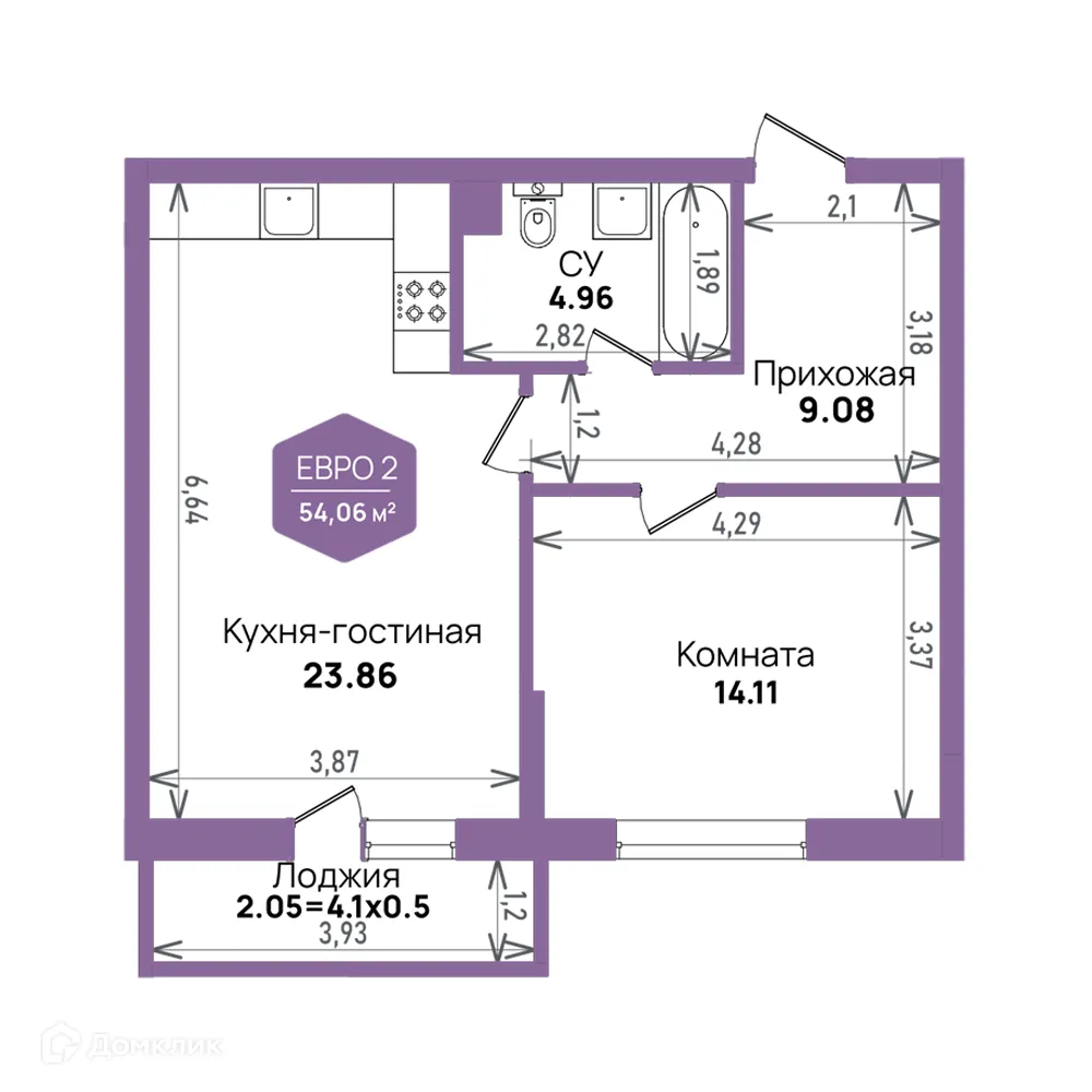 Фото квартиры в ЖК Городской квартал "Левада"