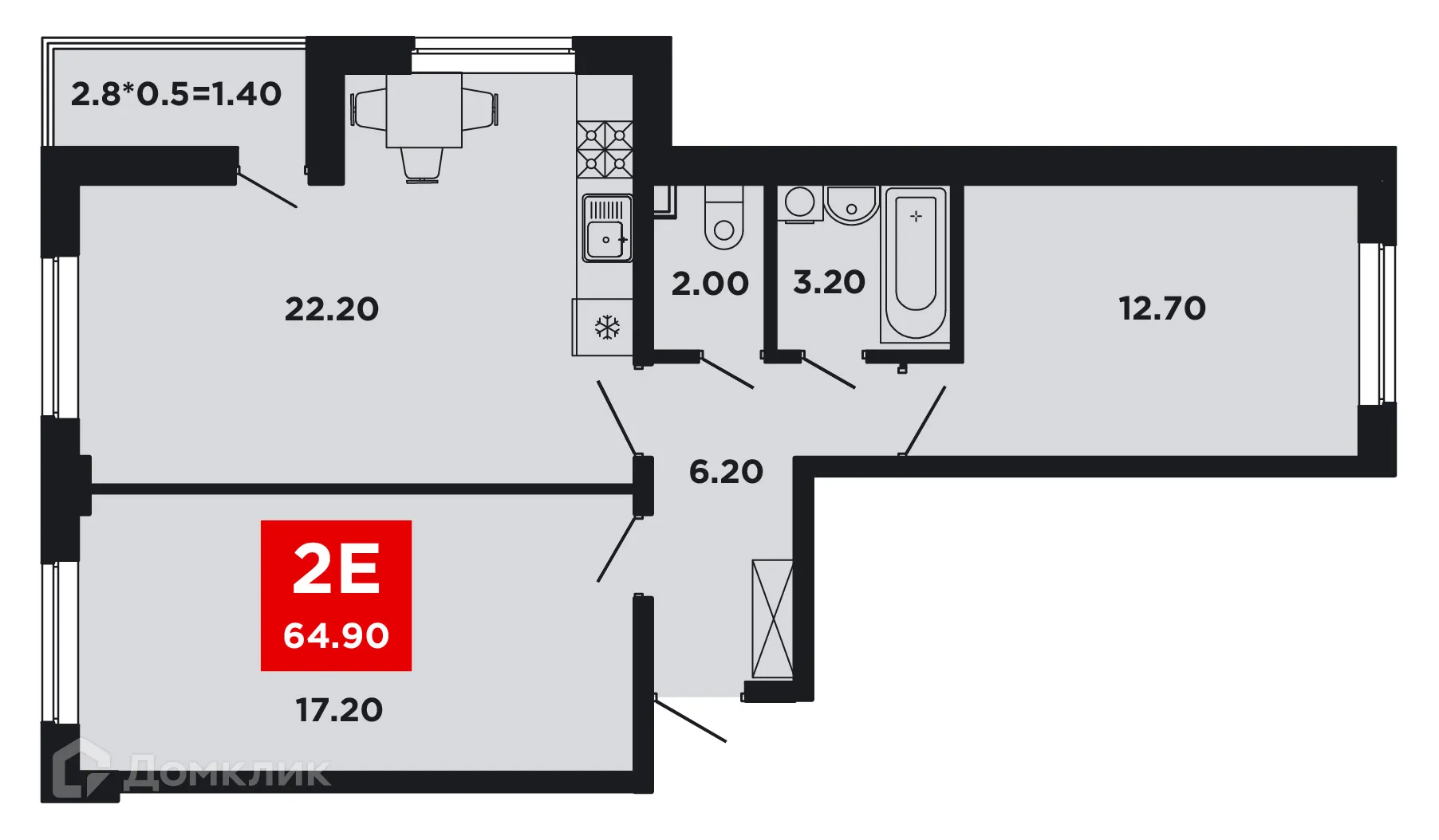 Фото квартиры в ЖК NEO-квартал "Красная площадь"