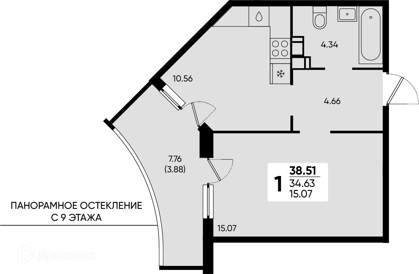 Фото квартиры в ЖК "Достояние"